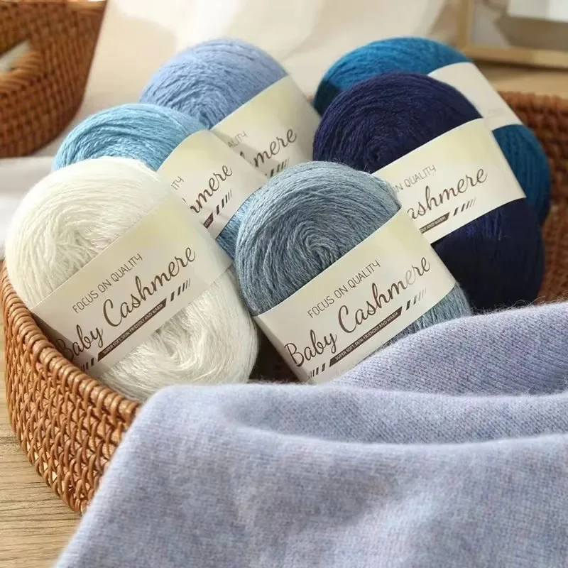 50g/Rolle Weiche Wolle Stricken Kaschmir Langes Dünnes Garn Mohair Kaschmir Wolle Strickgarn Für DIY Hand Häkeln Schal Pullover