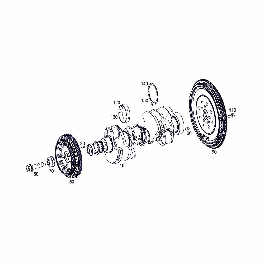 

1770300500 High Quality Auto Parts Engine parts crankshafts Number ten in the picture A1770300500 For Mercedes-Benz AMG