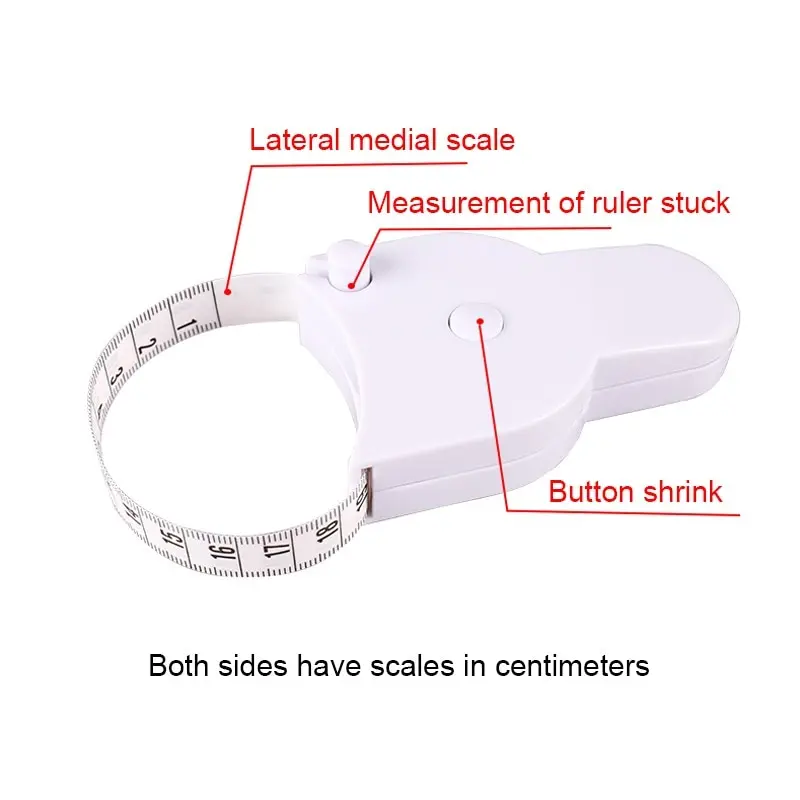 Automatic Telescopic Tape Measure Body Measuring Tape Sewing Ruler Tools Centimeter Tapes For Body Meter Measure White Tools