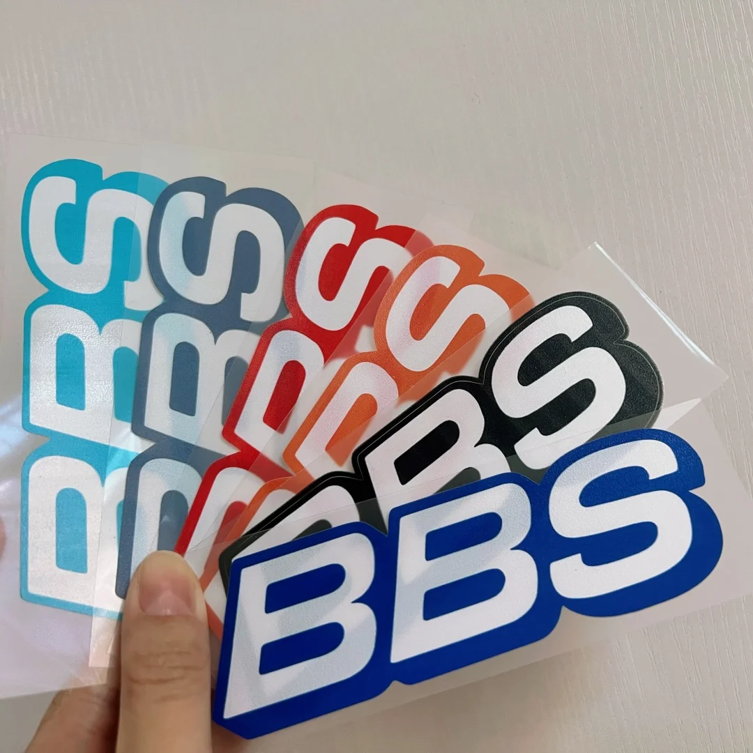 

Car modification sticker UV adhesive sticker, suitable for BBS sponsor brand window glass body scratch shielding decoration.
