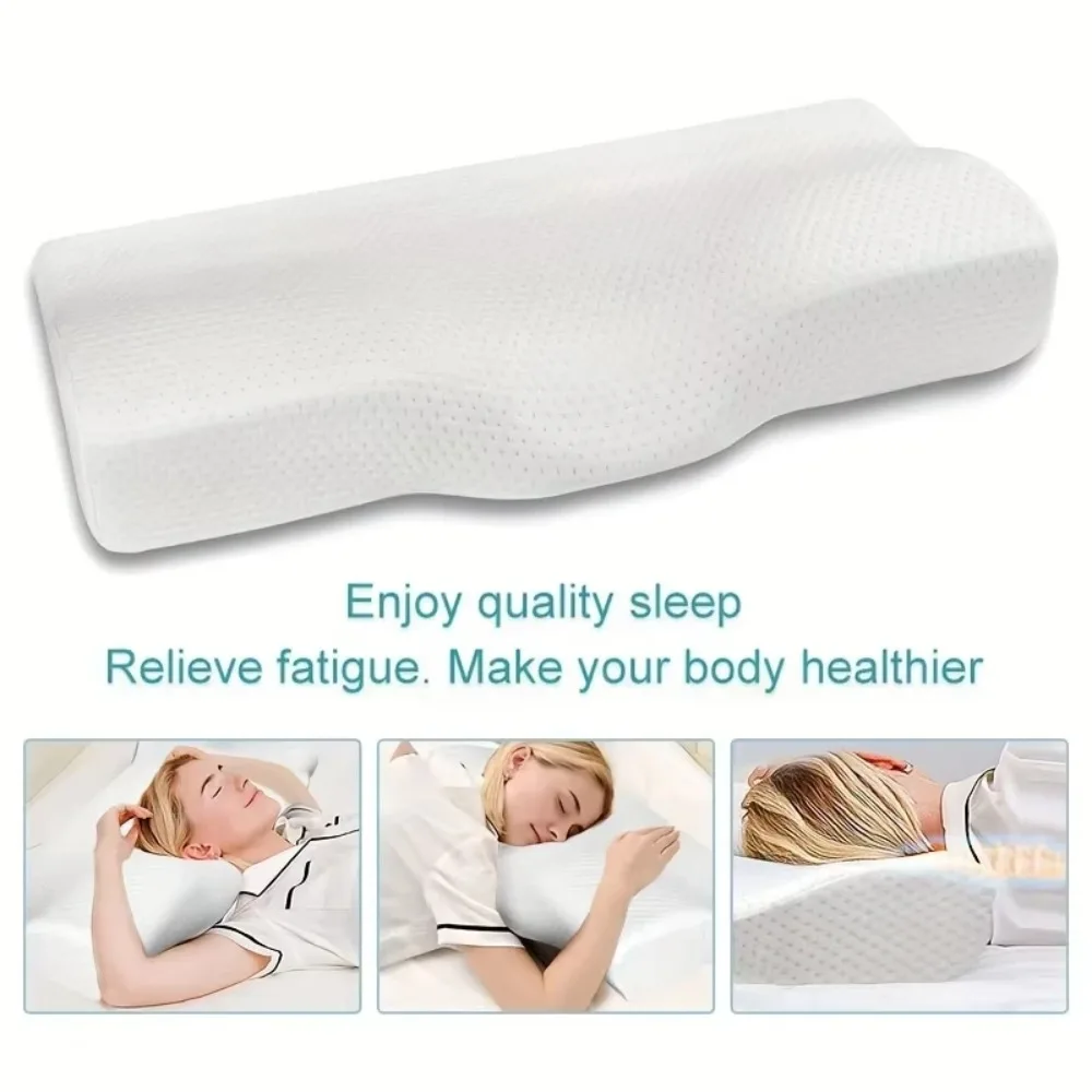Butterfly Memory Pillow, Suitable For Side Sleepers, Orthopedic Neck Sleep Pillow, Ideal For Side Lying And Back Support.