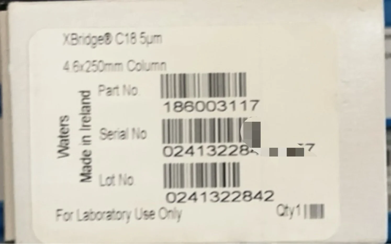 عمود Waters HPLC 186004870 186003117 XBridge C18 4.6*250 مللي متر #1