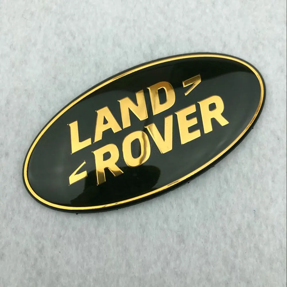 2pcs 3d Aluminium Land Rover Emblem Car Front Hood Rear Trunk Sticker For Land Rover Range Rover Freelander Discovery Defender