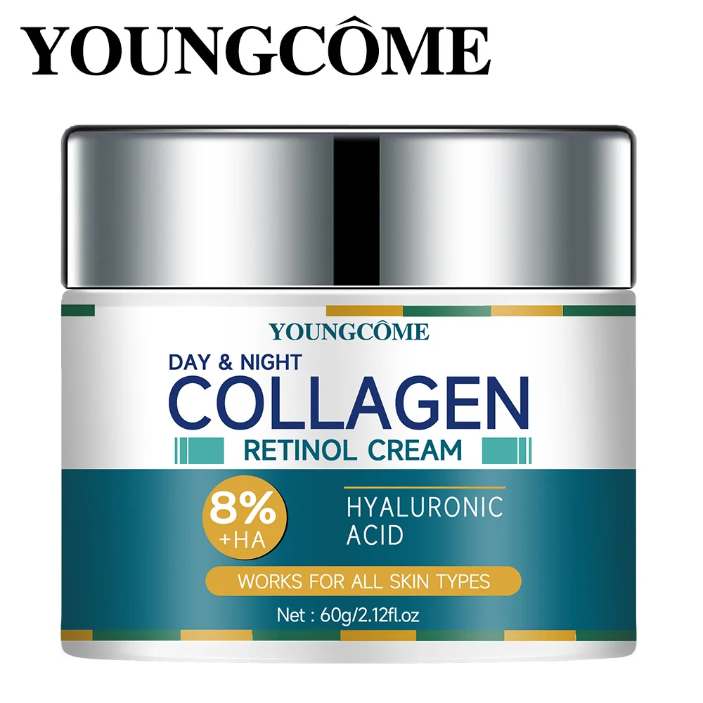YOUNGCOME rétinol crème acide hyaluronique soin de la peau Anti-rides hydratant Anti-âge nuit rétrécissement Pores blanchissant lisse