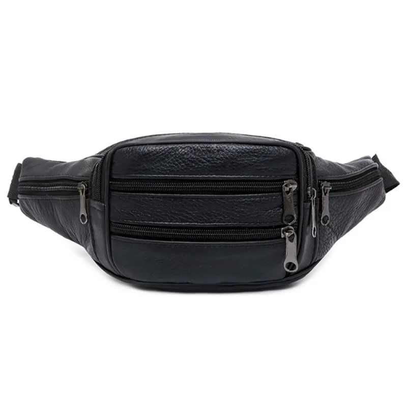 حقيبة خصر جلدية، حقيبة كتف كاجوال للرجال، حقيبة ركوب الدراجات الرياضية الخارجية متعددة الوظائف، حقيبة هاتف ماكينة تسجيل النقود #1