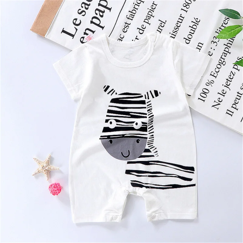 WUDIMIQI Baby Romper 2021 Summer New Toddler\'s Short Sleeve Cotton  Baby Clothes Newborn Boys Girls Jumpsuit&clothing3M to 18M