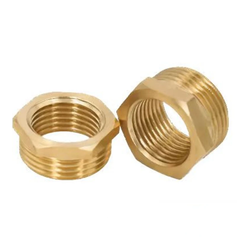 

Brass Hex Bushing Reducer Pipe Fitting 1/8 1/4 3/8 1/2 3/4 F To M Threaded Reducing Copper Water Gas Adapter Coupler Connector