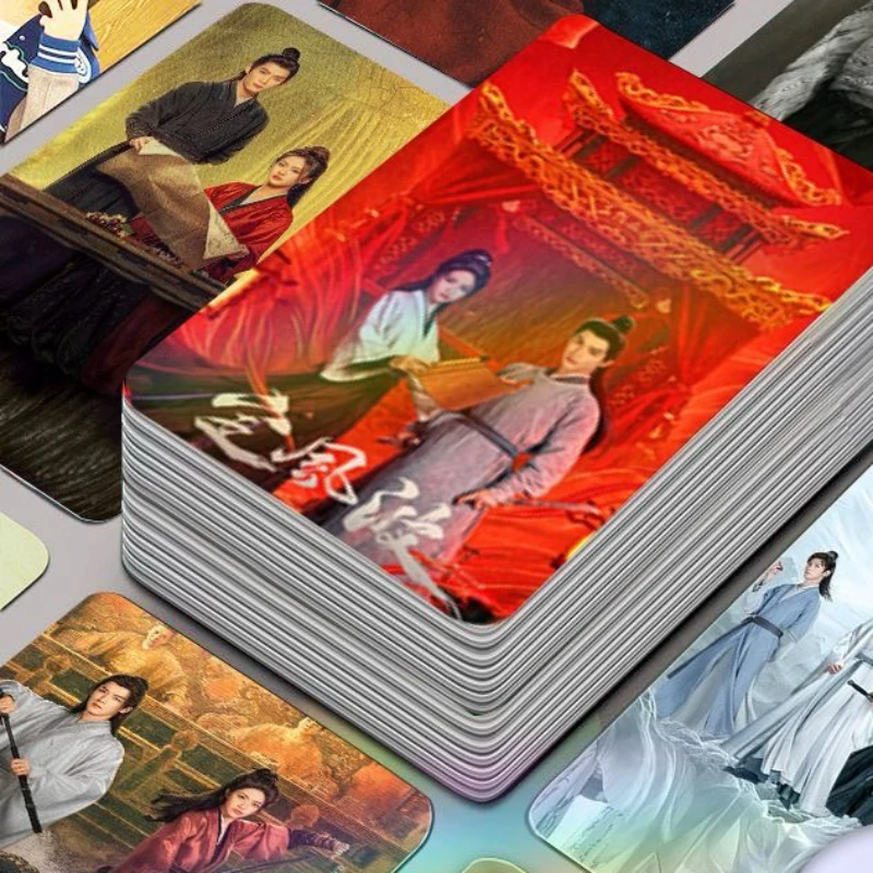 

30/50 шт. Wang Xingyue Deng Kai Chen Youwei He Luoluo TV The Wanted Detective Drama Stills Фото Двусторонняя печать 3-дюймовая карта