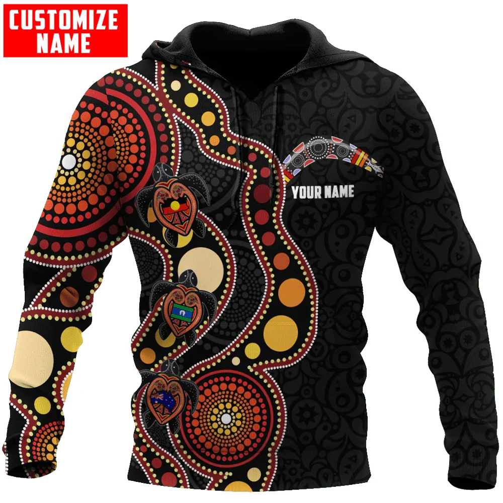 

Custom name Aboriginal turtles circle dots 3D Printed Men's Hoodie & Sweatshirt Unisex Casual Zip Pullover sudadera hombre ADW96