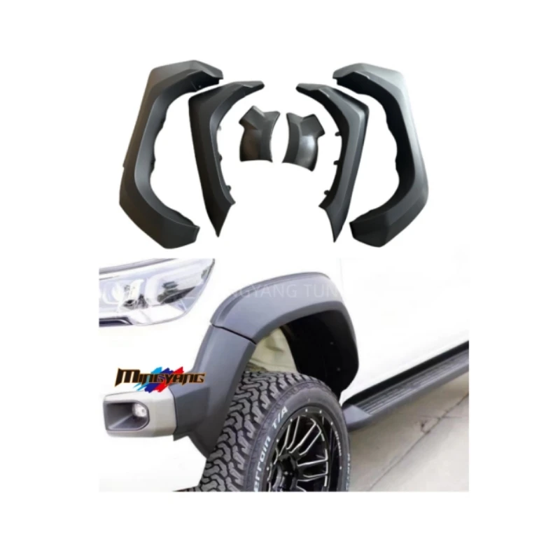 High Quality 2023 Design Car Exterior Part Fender Flare Wheel Arches For Toyota Hilux Rocco 2021 2022