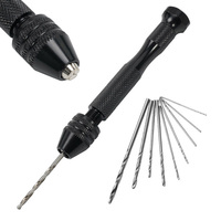 0.3-3.2mm  Small Hand  Drill Set  Woodworking Drilling Tools For Models Hobby DIY Jewelry Craft Hand Manual Drill Bit