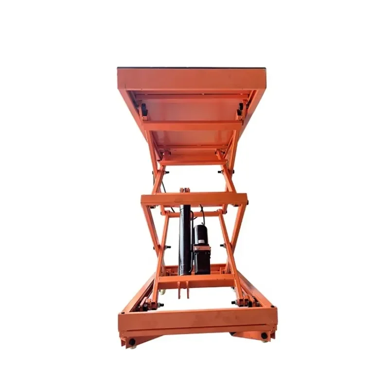 Xiangyin Portable Electric Scissor Lift 500kg Loading Compact Mobile Work Platform With Wheels For Indoor Facility Repair