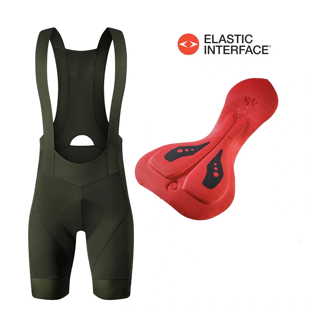 YKYW Herren Blaue Radhose mit Trägern, Italy Elastic Interface gepolstert, Sommer Outdoor Fahrrad-Trägerhose für 7 Stunden Fahrkomfort
