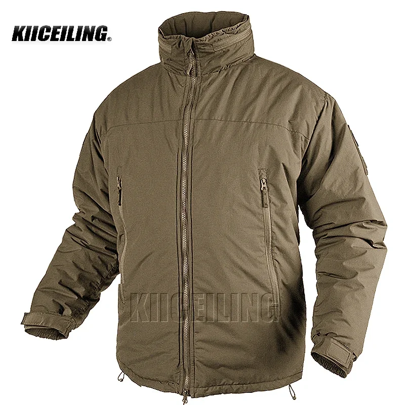 KIICEILING Hiking Down L7 Tactical Jacket for Men Winter Warm Waterproof Hunting Camping Camouflage Parkas Women's Coat