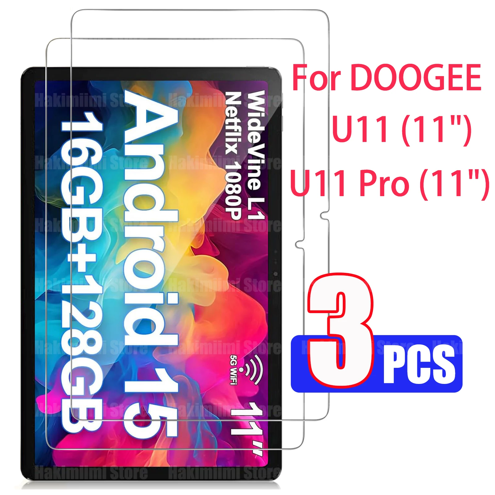 For DOOGEE U11 / U11 Pro 11 inch 2025 Tablet Screen Protector High Definition Anti-fall Anti-scratch Tempered Glass Film