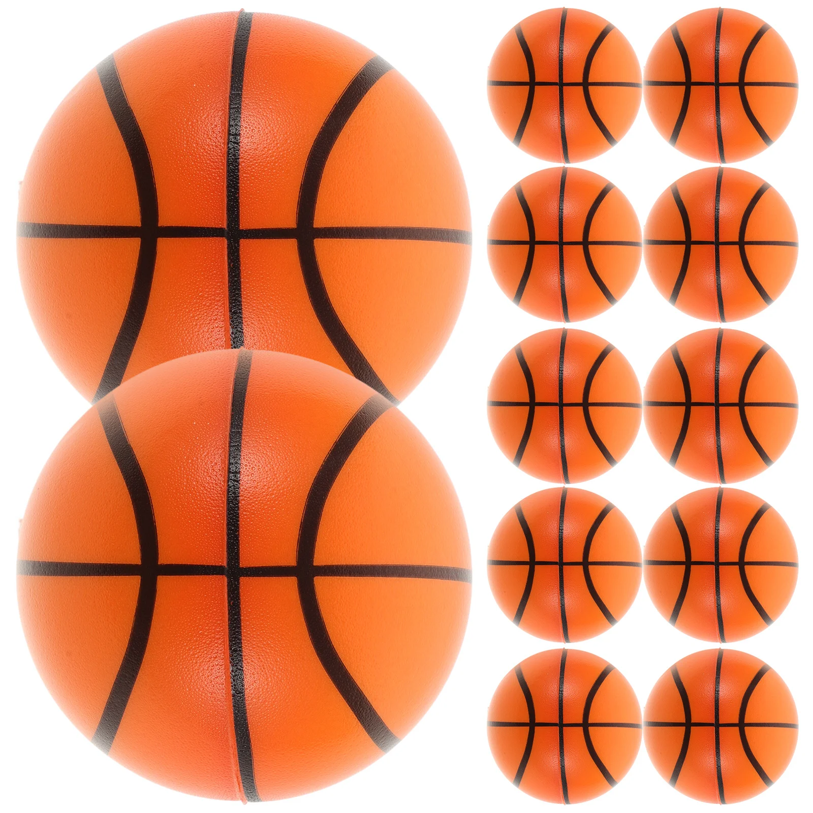 

15Pcs Foamed Basketball Stress Balls Mini PU Balls Relax Relief Grip Strength Kids Adults Party Favor Foamed Basketballs