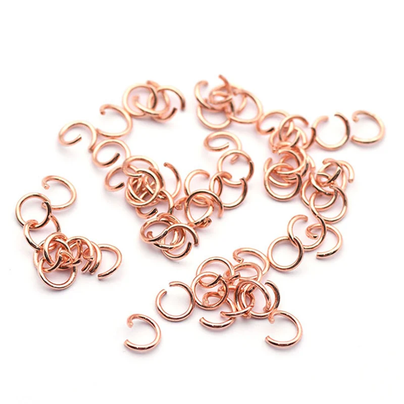 100pcs Stainless Steel Jump Rings Split Rings Necklace Bracelet Connectors Component Open Rings for DIY Jewelry Making Handmade