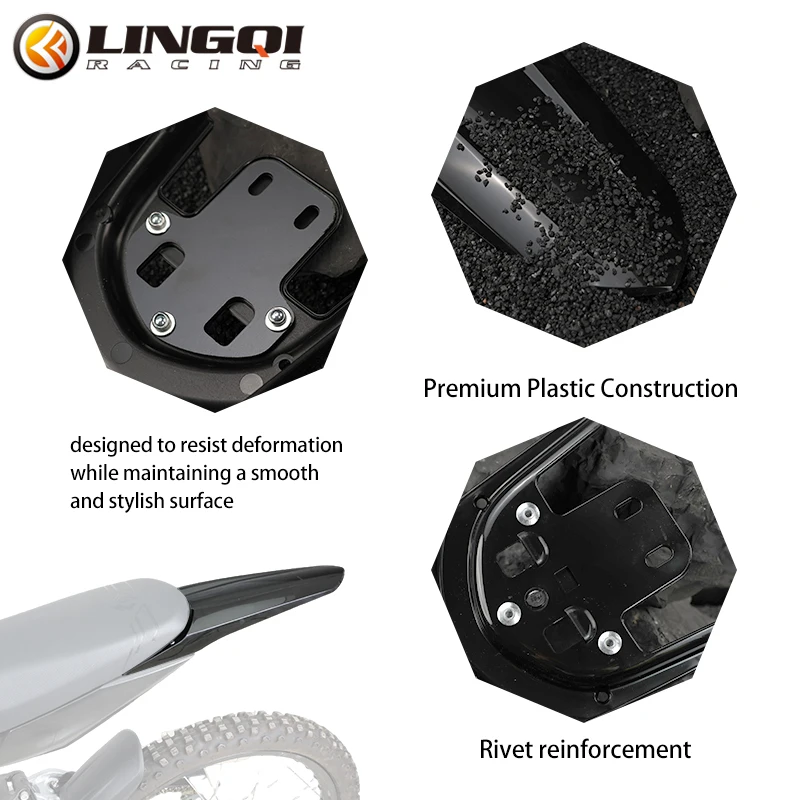 LINGQI سباق الدراجات النارية قطعة من نسيج عجلة سبلاش الحرس الحاجز الخلفي لضوء النحل LightBee Eride Pro SS 3.0 دراجة كهربائية تعديل