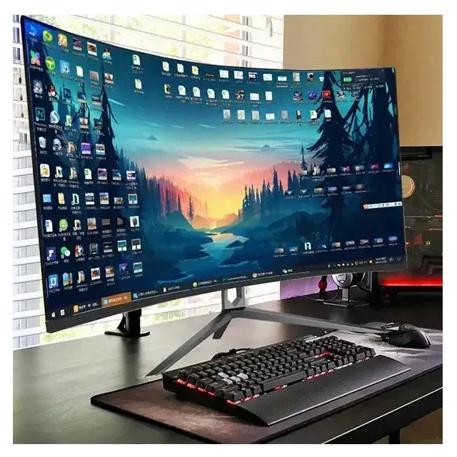 Best Gaming Monitor 2K Most Popular Curved Lcd Monitor 34inch Gaming Screen Monitors