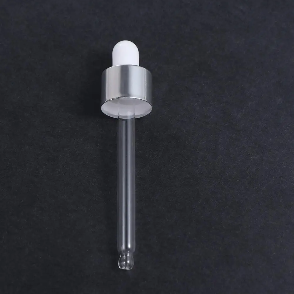 Bottle Straw Dropper Pipette Aluminum Dropper Cover Dropper Lid Lab Dropper Essential Oil Dropper Bottles Cap Dropping Pipet