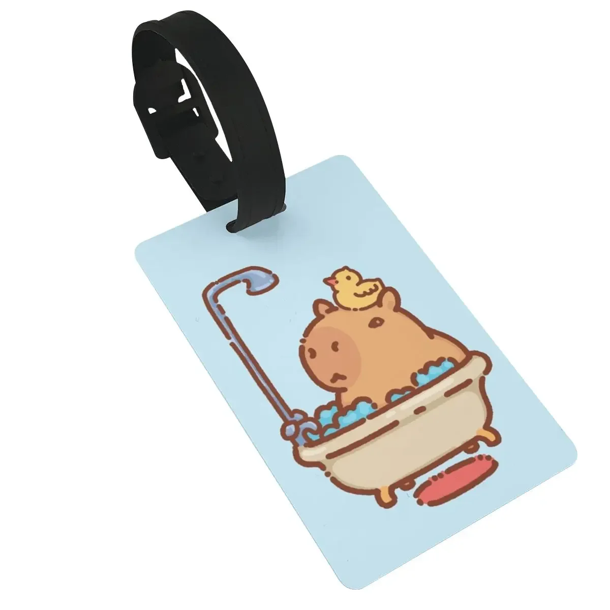 

Capybara Luggage Tags Suitcase Accessories Travel PVC Cute Baggage Boarding Tag Portable Label Holder ID Name Address