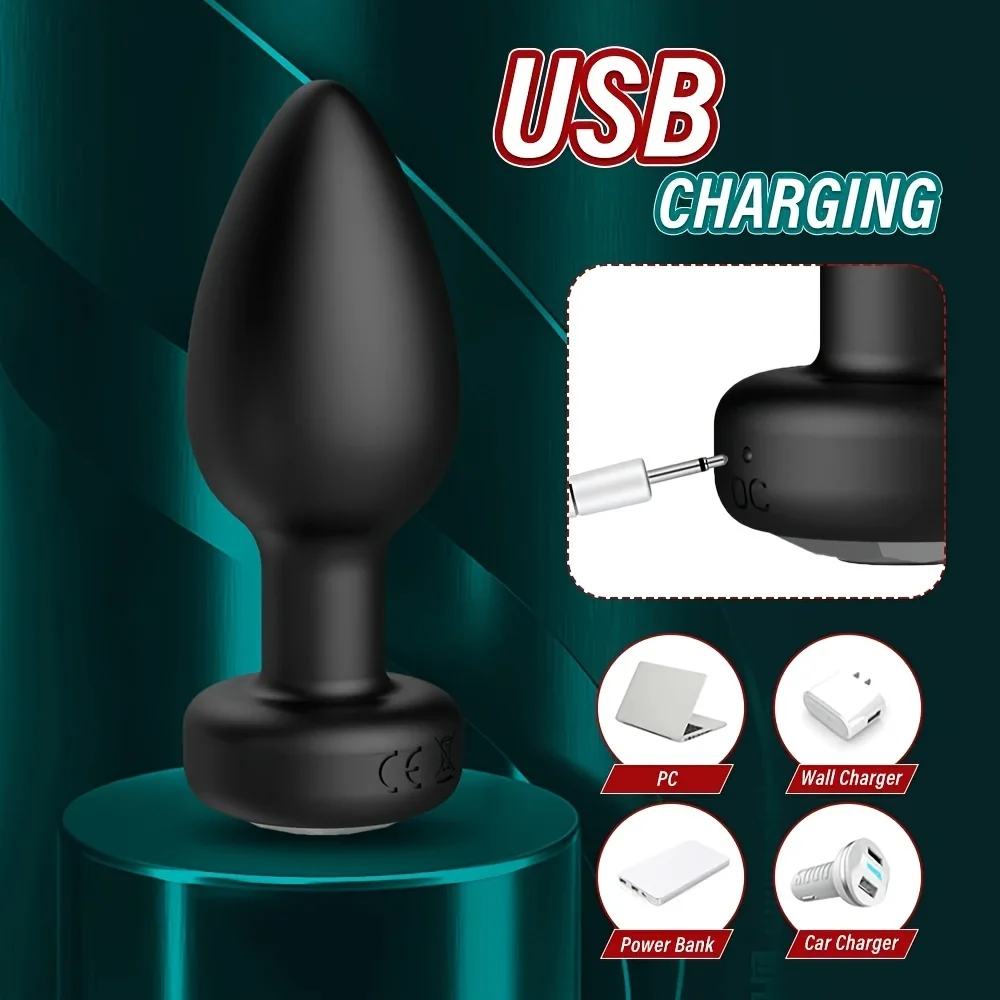 10 Speeds Anal Plug Vibrator Remote Control Men Prostate Massager Female Masturbator Adult Sex Toys for Women Men Gay Anal Plug