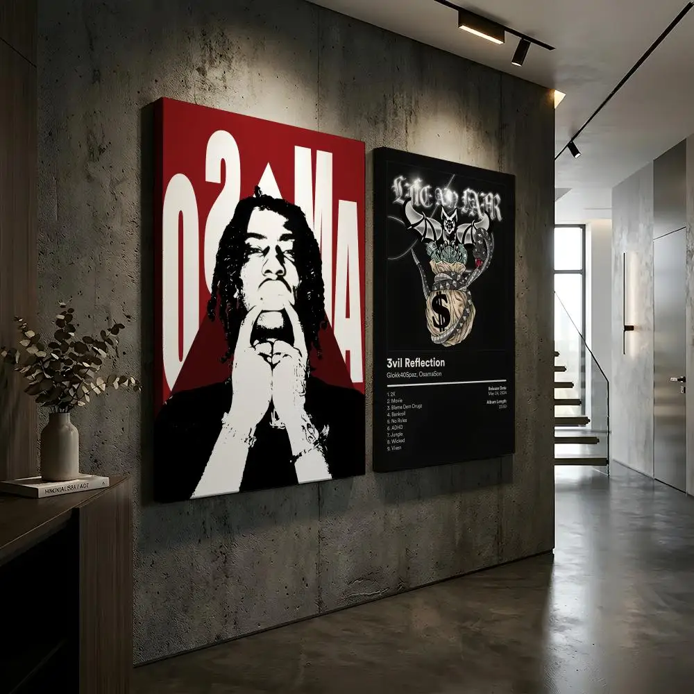 O-osamaSon Amari Deshawn Middleton Painting Calligraphy HD Modern Style Inner Frame Canvas Bedroom Room Hallway Wall Art Decor