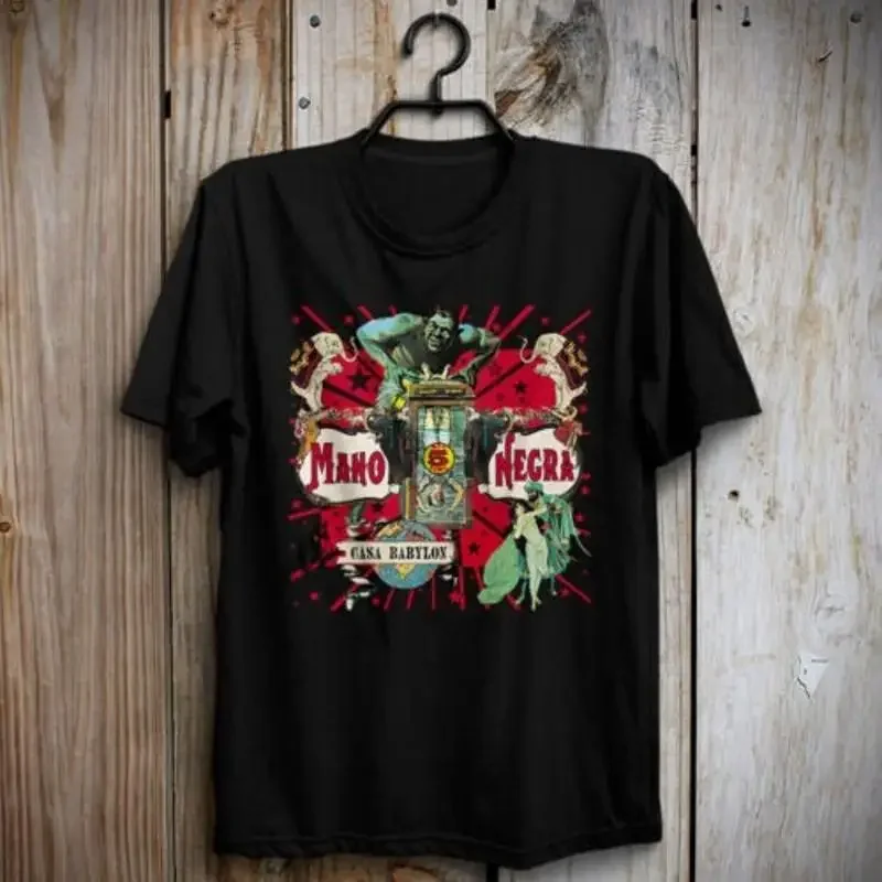 Camiseta Vintage Casa Babylon Manu Chao In the Hell of Patchinko Mano Negra Retro