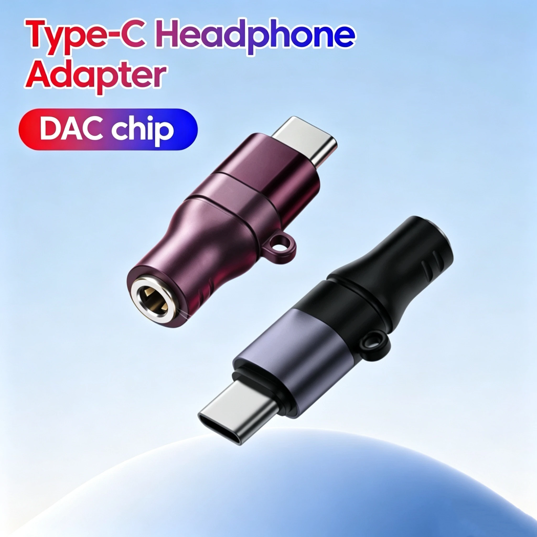 Adaptador de áudio AUX para fones de ouvido com conector de 3,5 mm, tipo C, para iPhone 16/17/18 Pro, Samsung, Huawei, Xiaomi, com decodificador DAC digital.