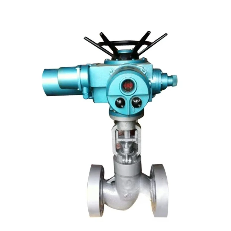

Multi-turn electric actuator, stainless steel flanged globe valve globe valve