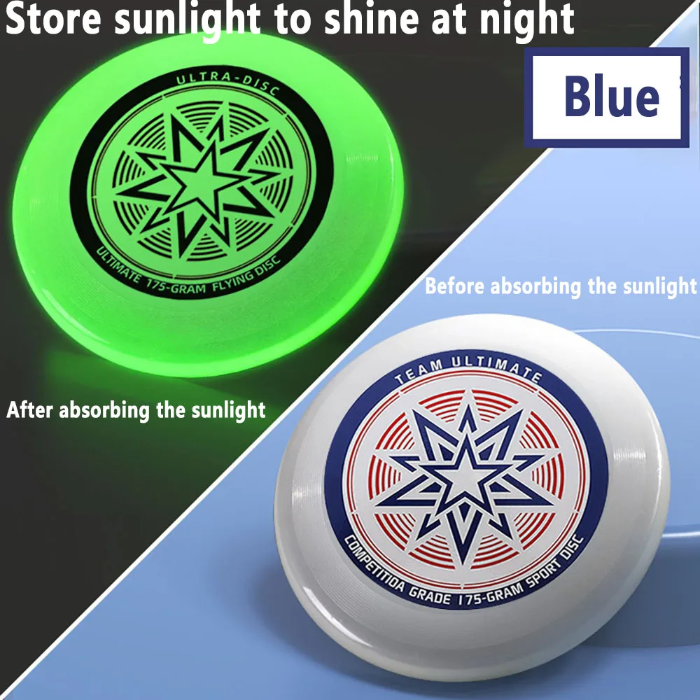 Drehbare Flugscheiben Professionelle Wurfdische Leichtgewichtig für Outdoor-Sport Strand Camping Spiel Leuchtende Frisbee Fliegende Untertasse