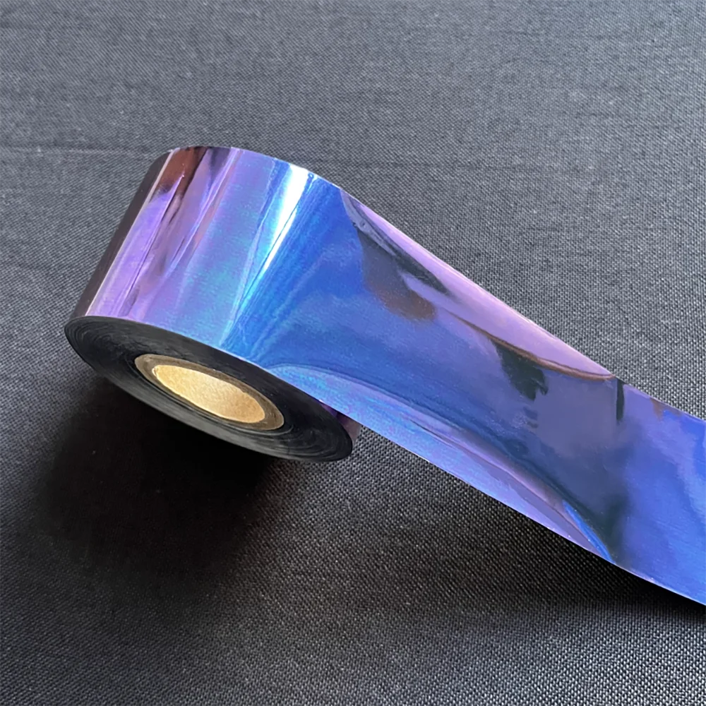 Green to Blue Purple Hot Stamping Foil Chameleon Optical Variable Color Change Heat Transfer Film for Fishing Lure Bait Paper