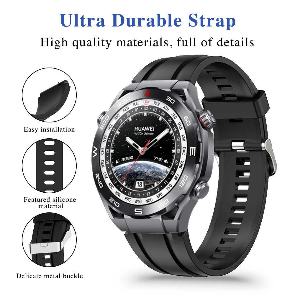 Band Strap for Huawei Watch Ultimate Original Bracelet Wristband for Huawei Ultimate Sports Watch Replacement Strap Accessories