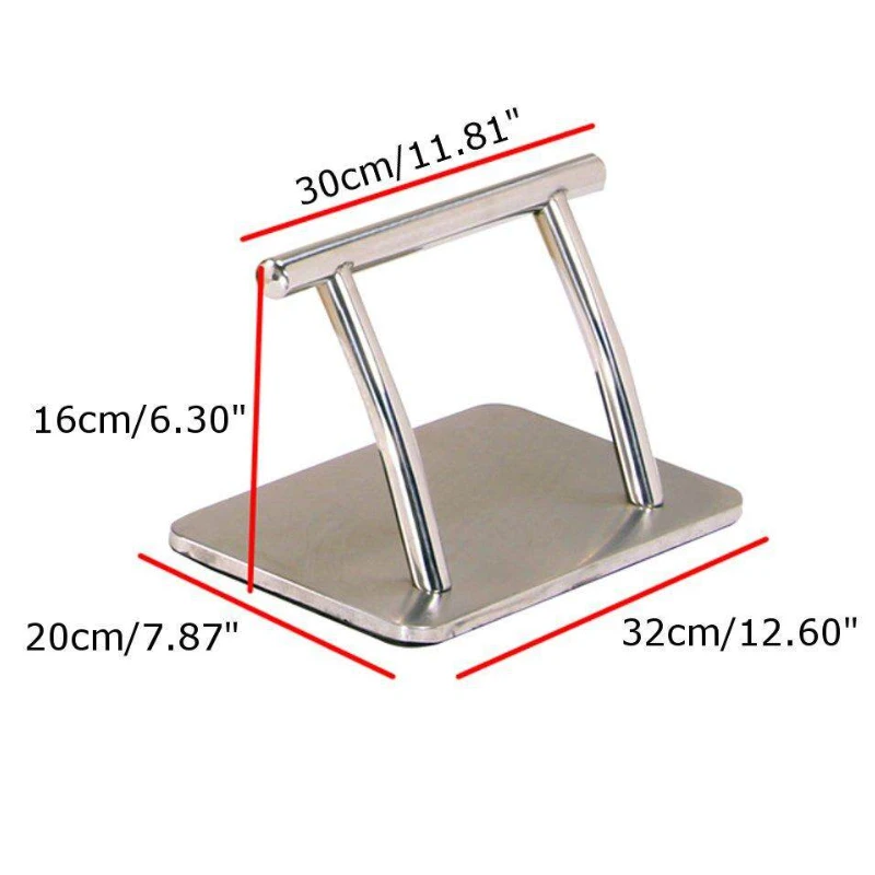 Durable Stainless Steel Footrest for Barber Salon Tattoo Hairdressing Seat Floor Chair Stand Footrest