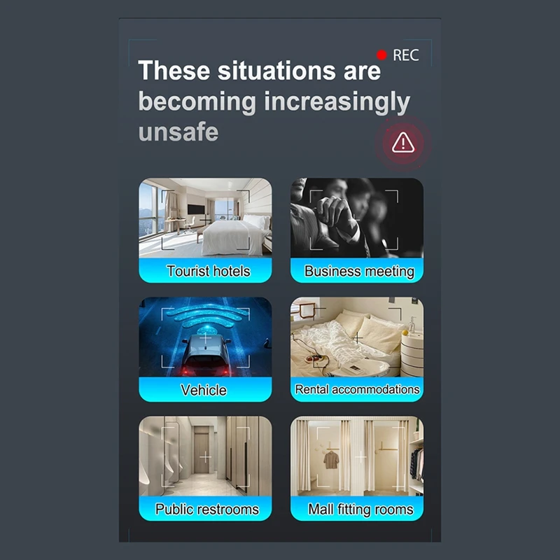 FULL- - สัญญาณเตือนแบบบางเฉียบ เครื่องสแกนสัญญาณทั้งหมด อุปกรณ์รักษาความปลอดภัยและการป้องกันระดับมืออาชีพ