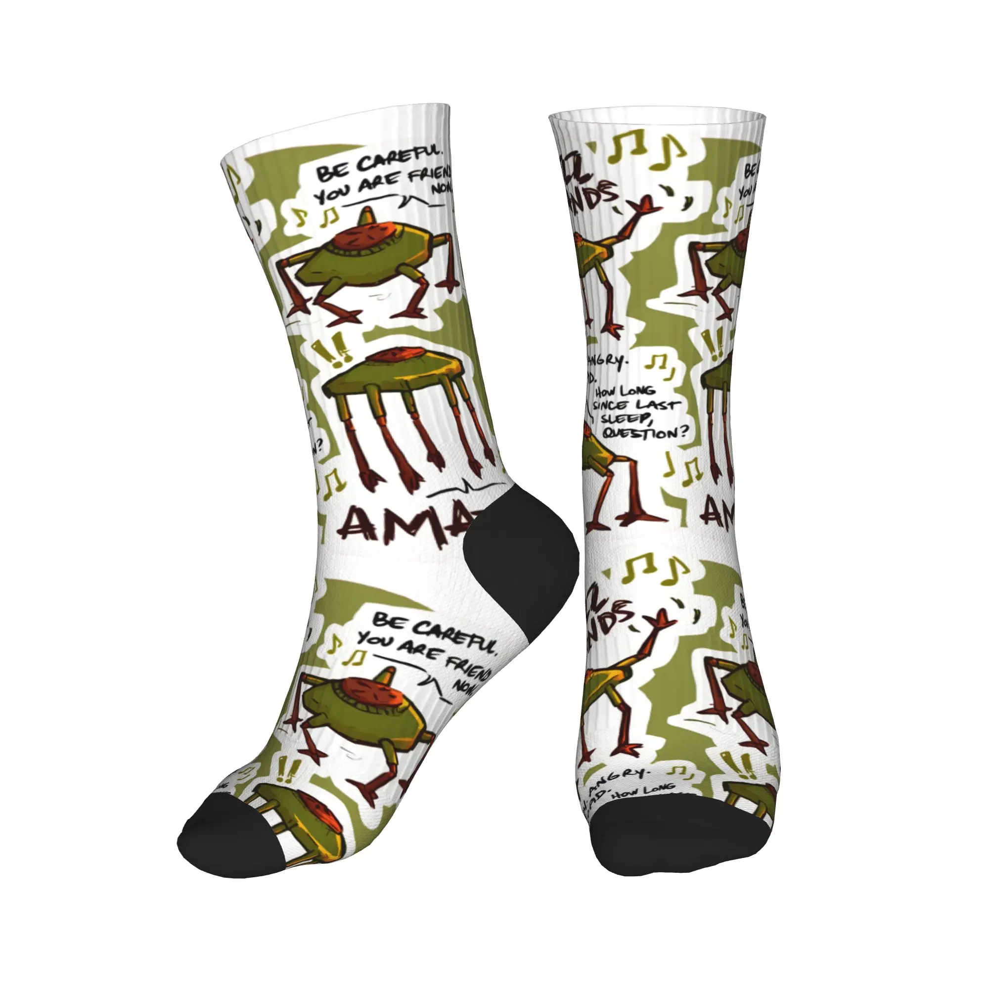 Project Hail Mary Jazz Hands Stockings  Graphic Korean Socks Autumn Non Skid Socks Men Climbing Soft Socks