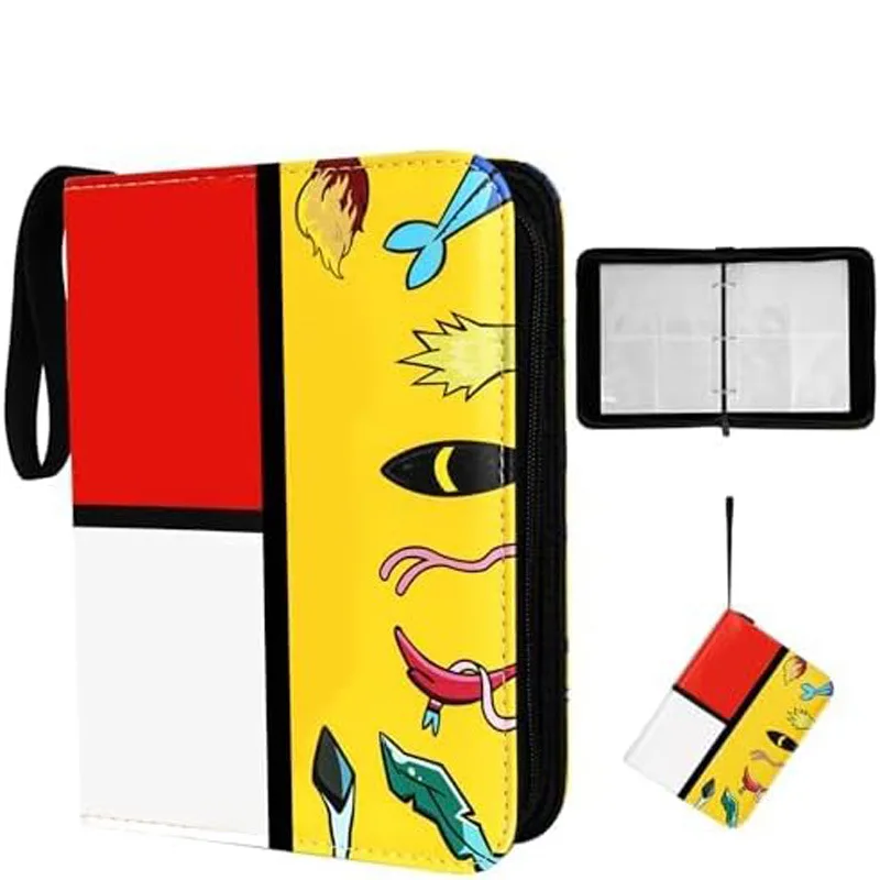 

4 Pocket Card Binder Portable Trading Card Holder Best Seller Collectible Album Gifts for Kids Birthday, Board Games, Boys 14+y