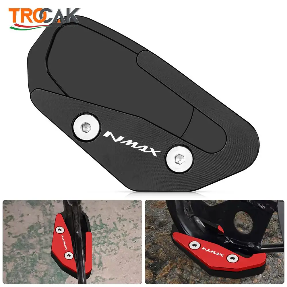 

for YAMAHA NMAX155 N MAX NMAX 155 Motorcycle Accessories Side Stand CNC Kickstand Plate Extension Support Foot Pad Base