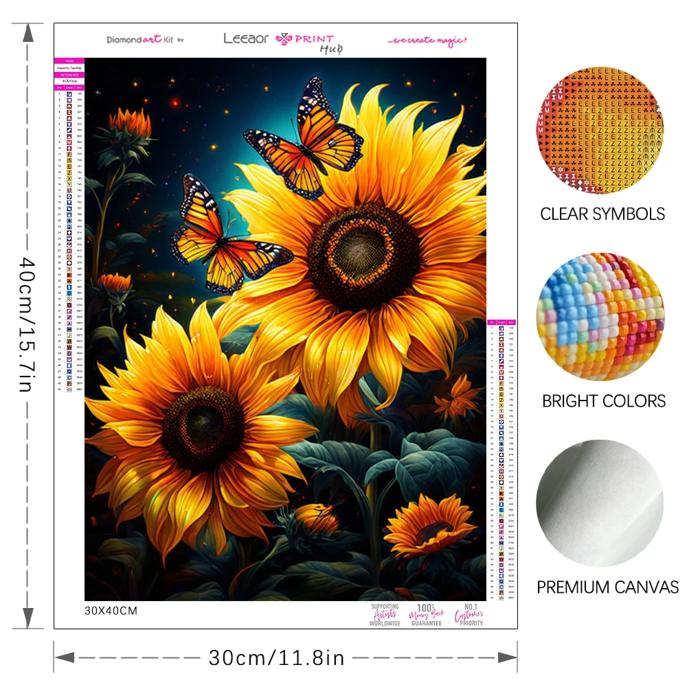 Starry Sky Sunflower Diamond Painting Flower Art Full Rhinestone Mosaic Cross Stitch Kit Landscape Home Handmade Decoration Gift