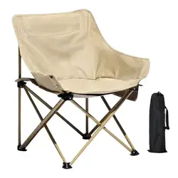 Camping Chair Stable Portable Compact Folding Camping Chair Metal Frame Folding Chairs Compact Backpacking Chair For Back Yard