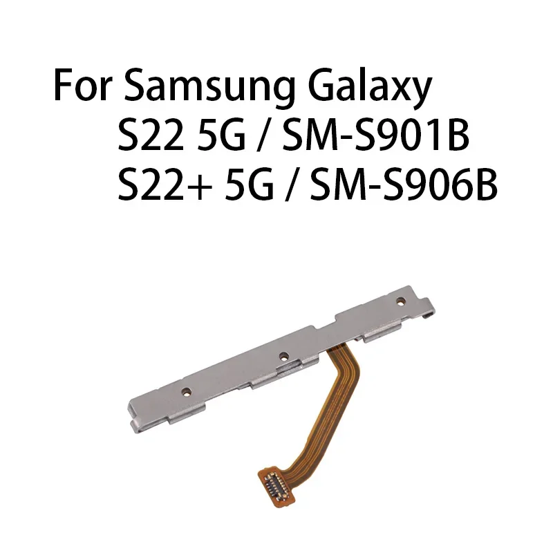 GEFEBSI Power ON OFF Mute Switch Control Key Volume Button Flex Cable For Samsung Galaxy S22 5G / S22+ 5G / SM-S901B / SM-S906B