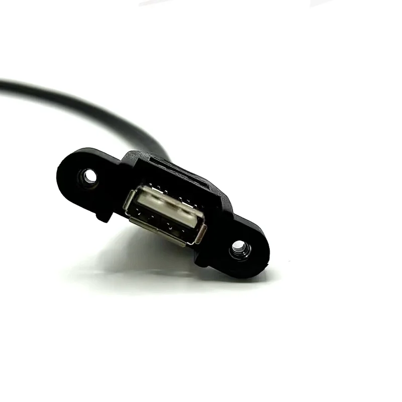 كابل تمديد USB من ذكر إلى أنثى ، AM ، موسع AF ، ثنائي الحماية ، مثبت بلوحة لولبية