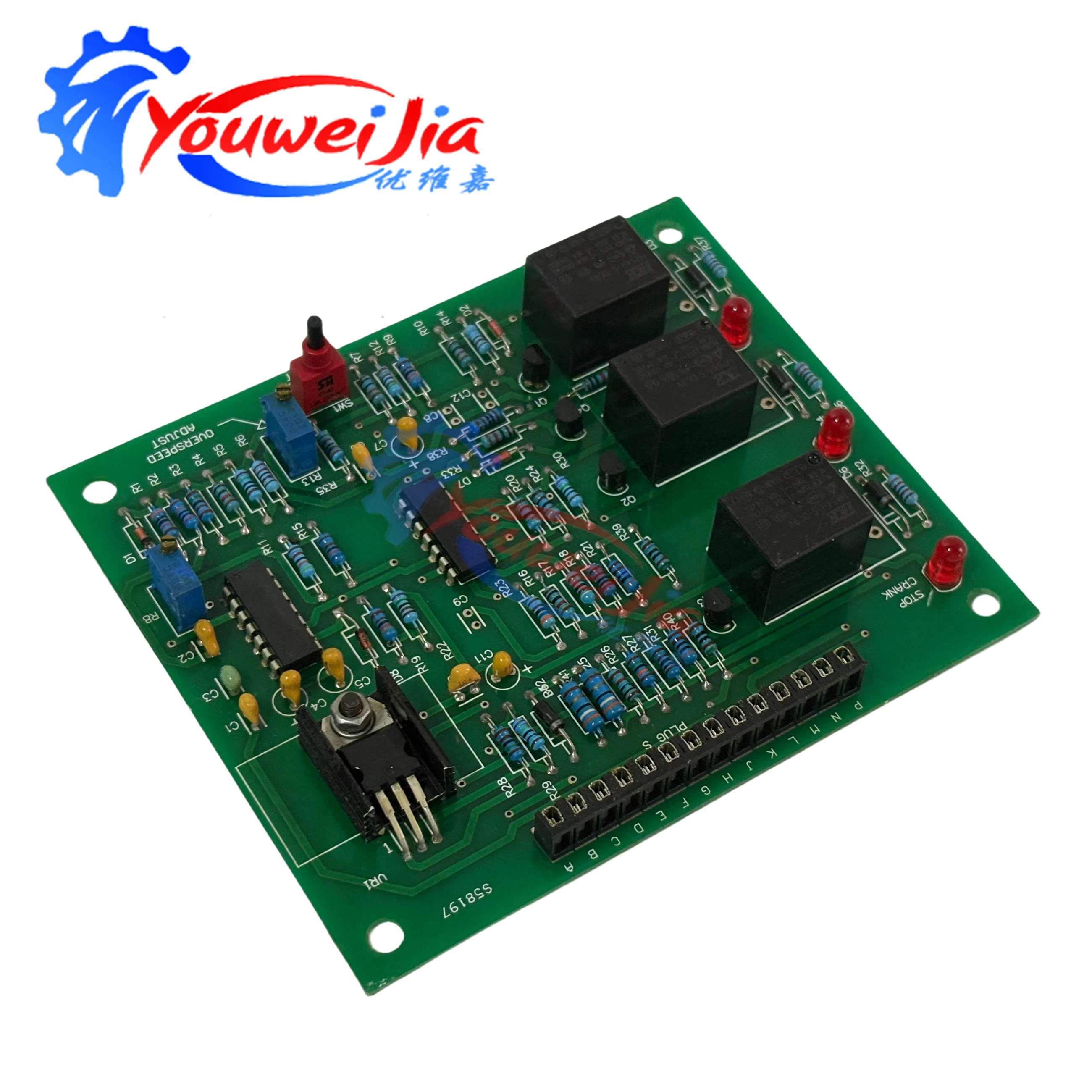 Engine Overspeed Protection Board Controller 3036453 Speed Governor Control Unit for Diesel Generator Set Parts