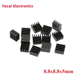 10/5pcs 8.8*8.8*5mm Heatsink Radiator Cooling Aluminum 8.8*8.8*5mm Heat Sink for LED Electronic Heat Dissipation Cooling Cooler