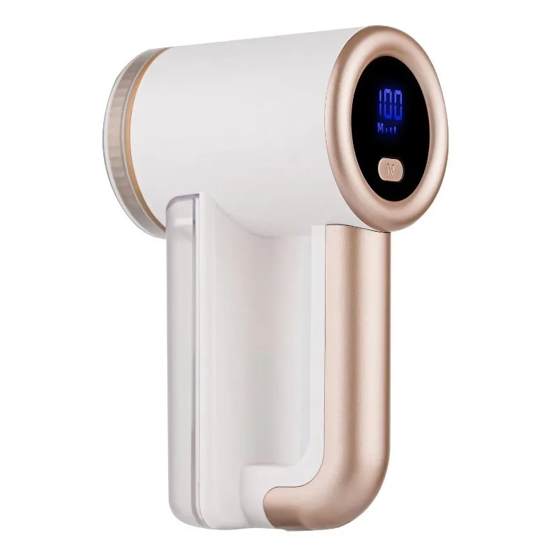 

Мощная машинка для удаления катышков большого размера с LED-дисплеем, USB-зарядкой и тремя сменными 6-лезвийными насадками