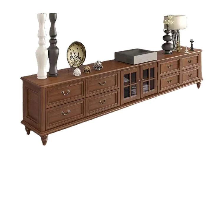 Modern TV Stand Entertainment Center Console Cabinet Stand With Drawers