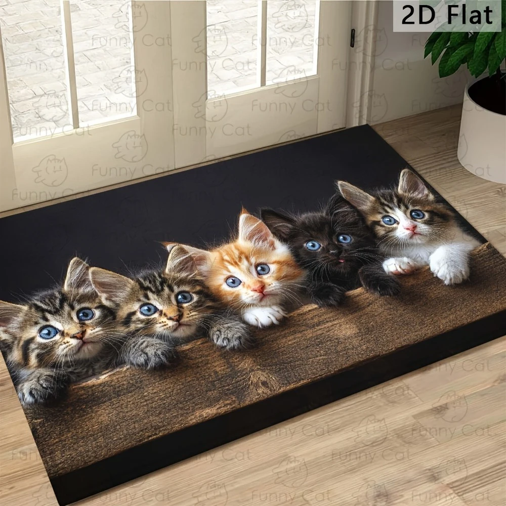 Schattig Kitten Familie Vloerk - Adorable Home Bathroom Ideas recensie en prijs