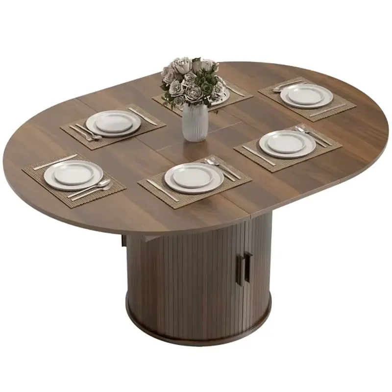 Wooden dining table, understated texture