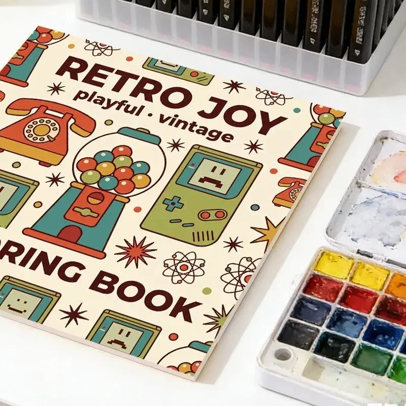 24 Pages Kids Coloring Book Extra Thick DIY Custom Activity Book for Kindergarten Beginners