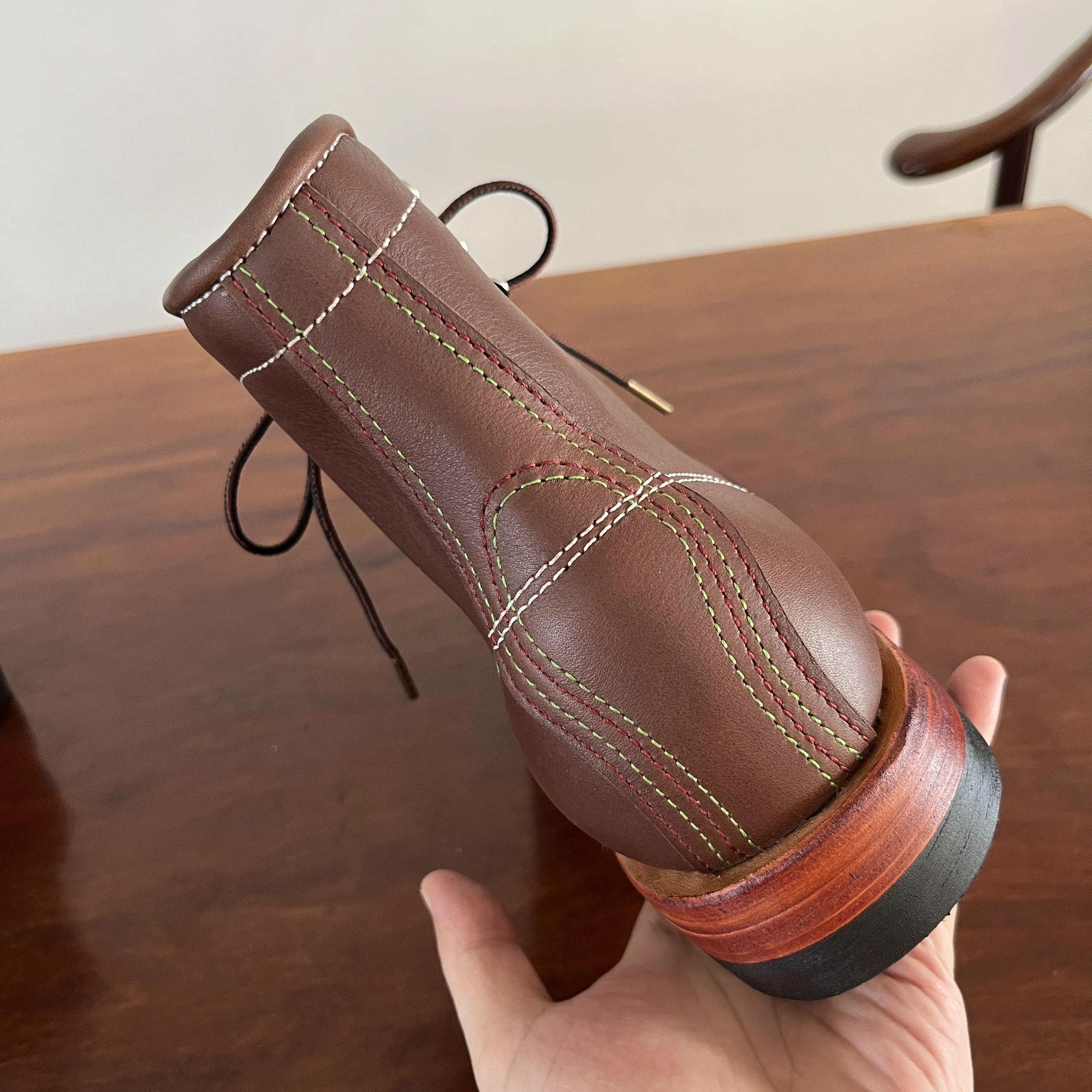 حذاء TD421 RockCanRoll ذو جودة فائقة من جلد البقر الإيطالي الأصلي مصنوع يدويًا ومتين من Goodyear